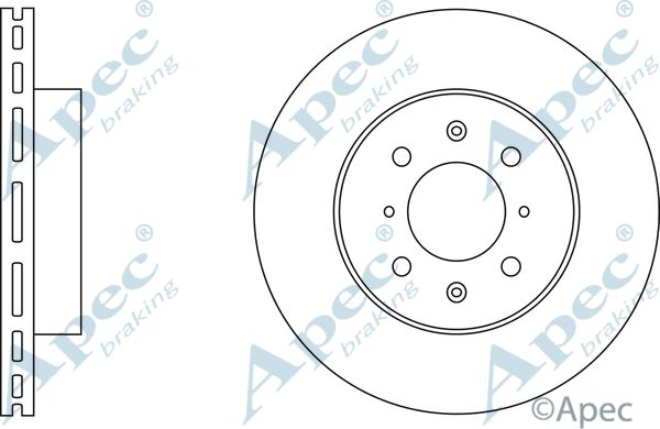 APEC BRAKING Тормозной диск DSK585